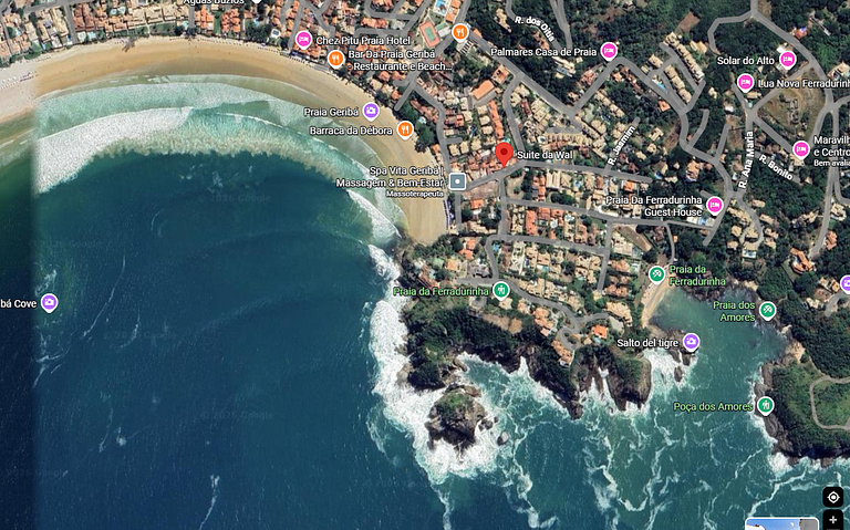 Pé na areia Búzios praia Geribá